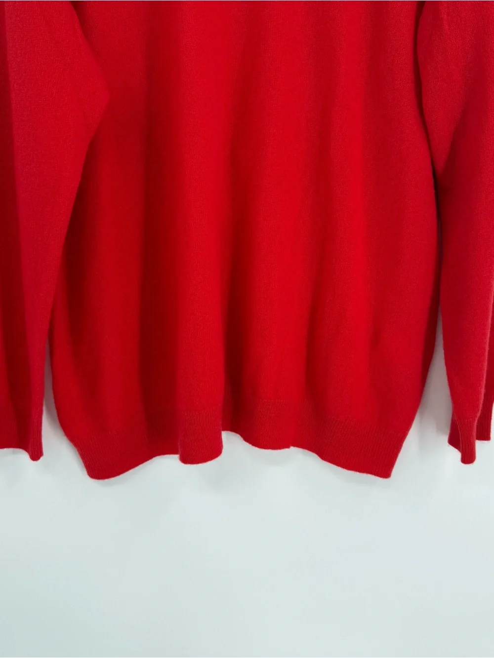 Charter Club Luxury 100% Cashmere Red Solid Knit CrewNeck Pullover Sweater 3X